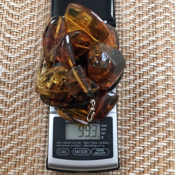 Natural Mexican amber chunky necklace - Picture 10 of 12